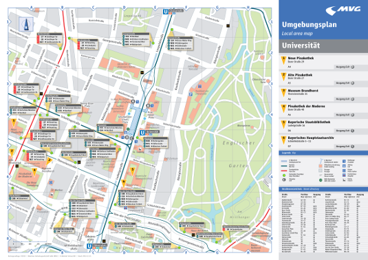 Umgebungsplan Universität